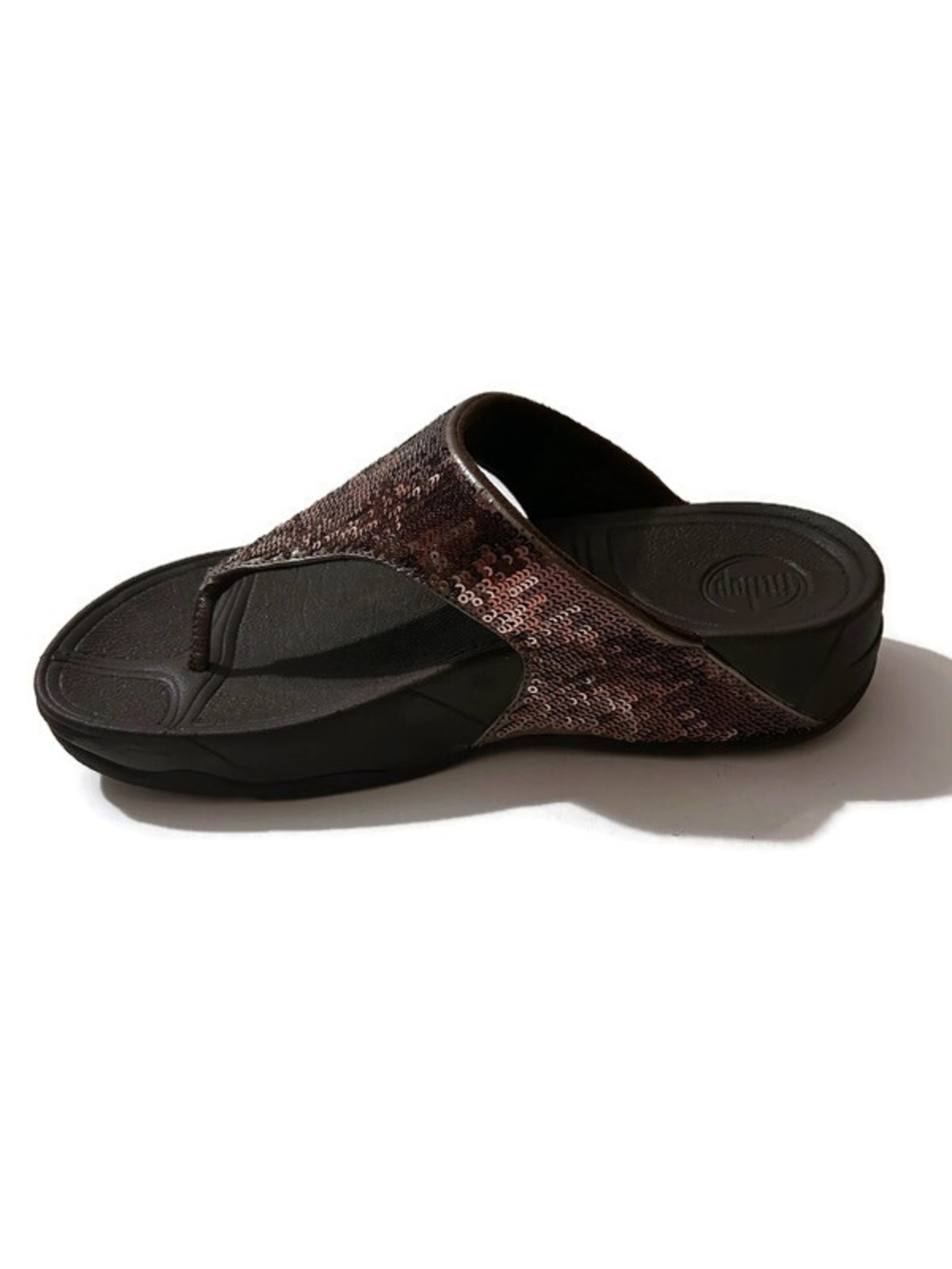 FitFlop Brown Sequin Electra Sandals - Picture 8 of 10
